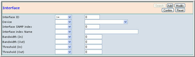 Configuration Search Interface